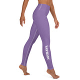 YAKWARY Purple Yoga Leggings Without Pocket