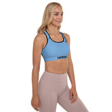 YAKWARY Women Blue Padded Sports Bra