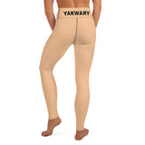 YAKWARY Brown Yoga Leggings Without Pocket