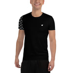 YAKWARY Men Black Sports T-shirt