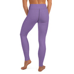 YAKWARY Purple Yoga Leggings Without Pocket