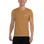 YAKWARY Men Brown Sports T-shirt