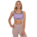 YAKWARY Women Purple Padded Sports Bra