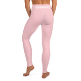 YAKWARY Pink Yoga Leggings With Pocket