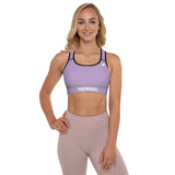 YAKWARY Women Purple Padded Sports Bra