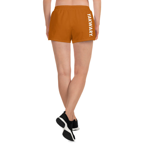 YAKWARY Women Brown Athletic Short Shorts