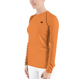 YAKWARY Women Orange Special Rash Guard