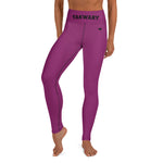 YAKWARY Pink Yoga Leggings Without Pocket