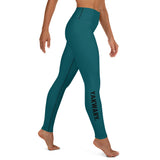 YAKWARY Turquoise Yoga Leggings With Pocket