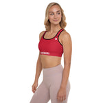 YAKWARY Women Red Padded Sports Bra