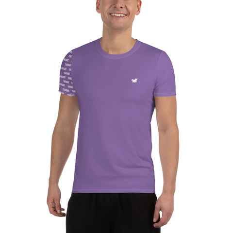 YAKWARY Men Purple Sports T-shirt