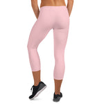 YAKWARY Women Pink Capri Leggings