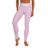 YAKWARY Pink Yoga Leggings Without Pocket