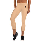 YAKWARY Women Brown Capri Leggings