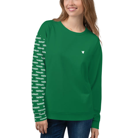 YAKWARY Women Green Special Sweatshirt