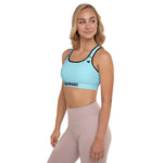 YAKWARY Women Blue Padded Sports Bra