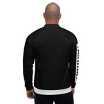 YAKWARY Men Black Bomber Jacket