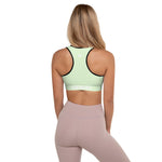 YAKWARY Women Green Padded Sports Bra