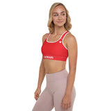 YAKWARY Women Red Padded Sports Bra