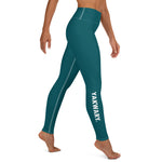 YAKWARY Turquoise Yoga Leggings With Pocket