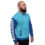 YAKWARY Men Blue Bomber Jacket