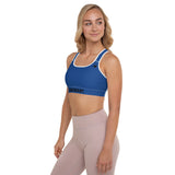 YAKWARY Women Blue Padded Sports Bra