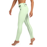 YAKWARY Green Yoga Leggings Without Pocket