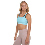 YAKWARY Women Blue Padded Sports Bra