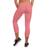 YAKWARY Women Pink Capri Leggings