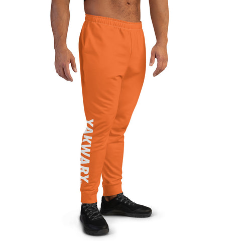 YAKWARY Men Orange Joggers