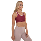 YAKWARY Women Red Padded Sports Bra