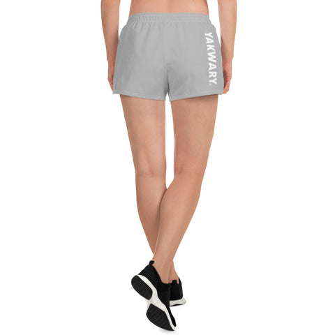 YAKWARY Women Gray Athletic Short Shorts