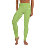 YAKWARY Green Yoga Leggings With Pocket