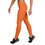 YAKWARY Women Orange Leggings