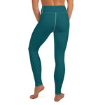 YAKWARY Turquoise Yoga Leggings With Pocket