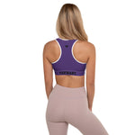 YAKWARY Women Purple Padded Sports Bra