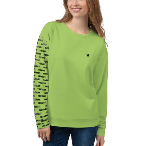 YAKWARY Women Green Special Sweatshirt