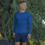 YAKWARY Men Gym Special Blue Rash Guard