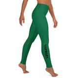 YAKWARY Green Yoga Leggings With Pocket