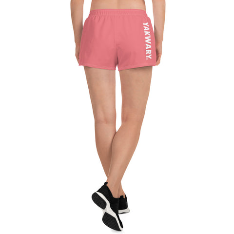 YAKWARY Women Pink Athletic Short Shorts