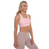 YAKWARY Women Pink Padded Sports Bra