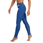 YAKWARY Blue Yoga Leggings Without Pocket