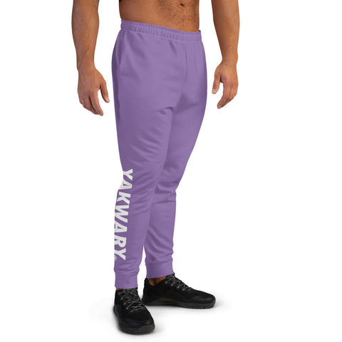 YAKWARY Men Purple Joggers