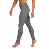 YAKWARY Gray Yoga Leggings With Pocket