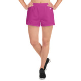 YAKWARY Women Pink Athletic Short Shorts