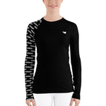 YAKWARY Women Black Special Rash Guard