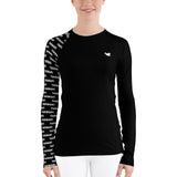 YAKWARY Women Black Special Rash Guard