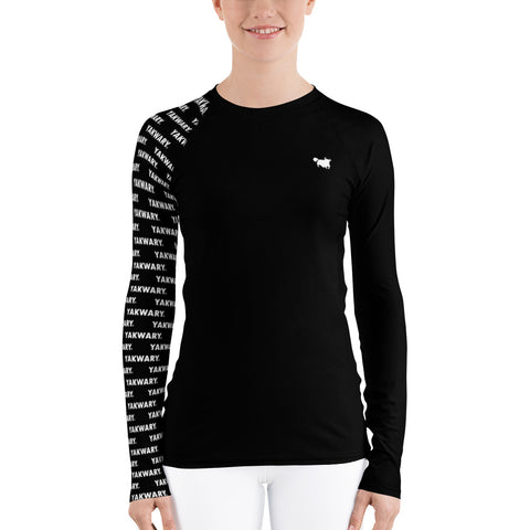 YAKWARY Women Black Special Rash Guard