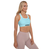 YAKWARY Women Blue Padded Sports Bra