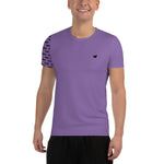 YAKWARY Men Purple Sports T-shirt